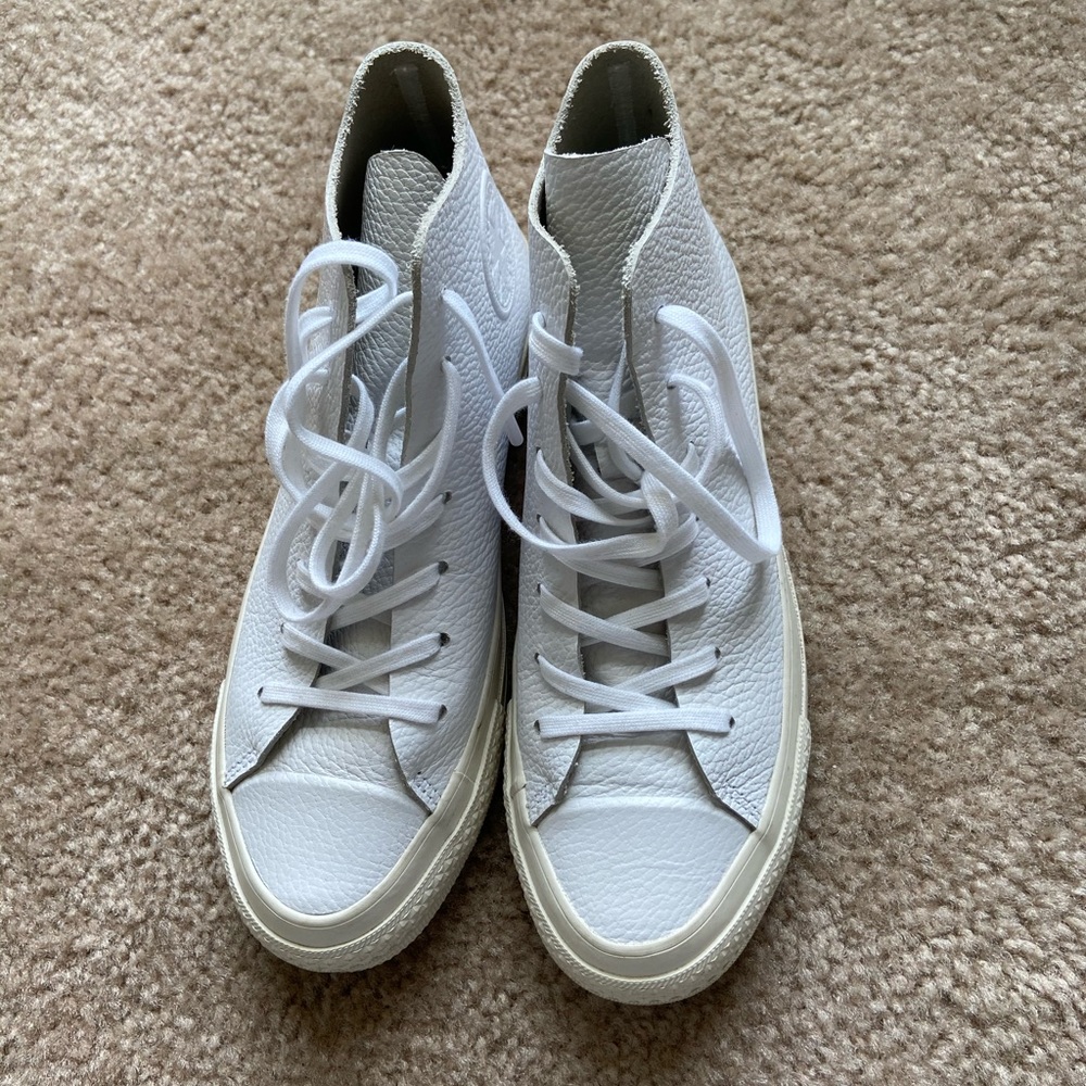 White leather converse